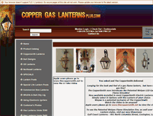 Tablet Screenshot of coppergaslanternsplus.com